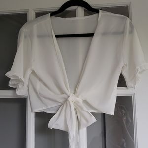 White tie top